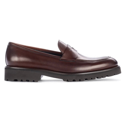 Nino Brown Calf Lug Sole Penny Loafer - To Boot New York