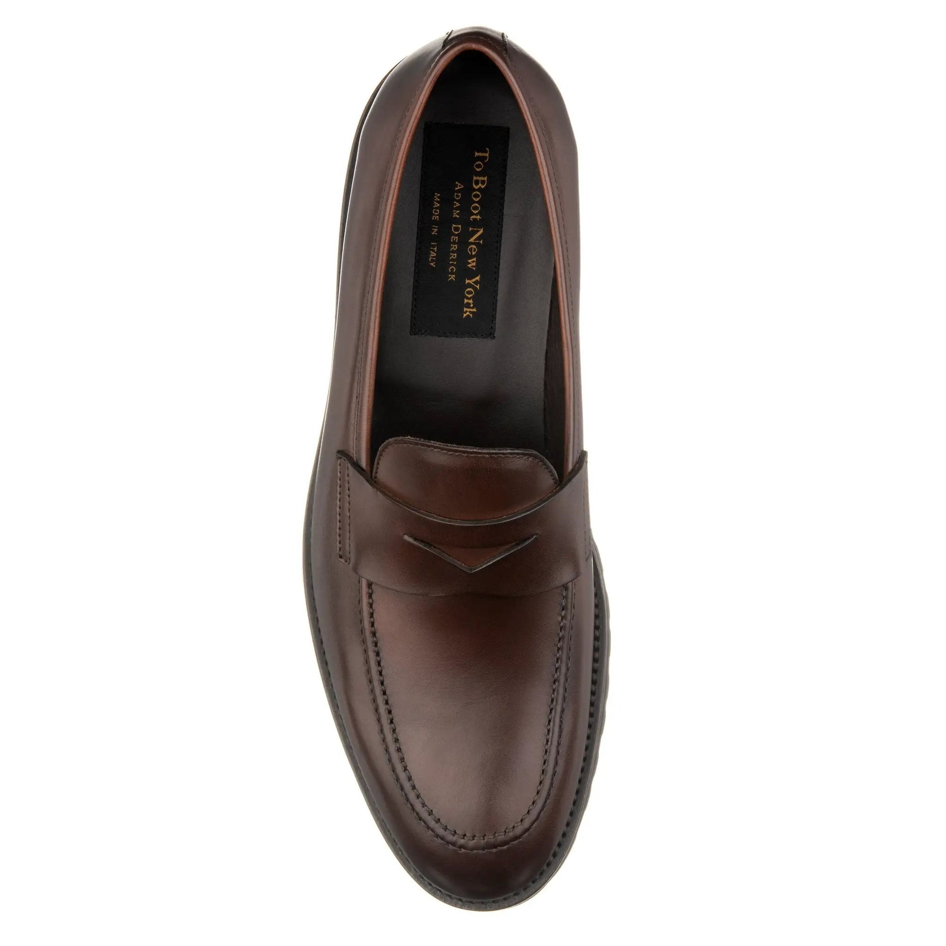 Nino Brown Calf Lug Sole Penny Loafer - To Boot New York