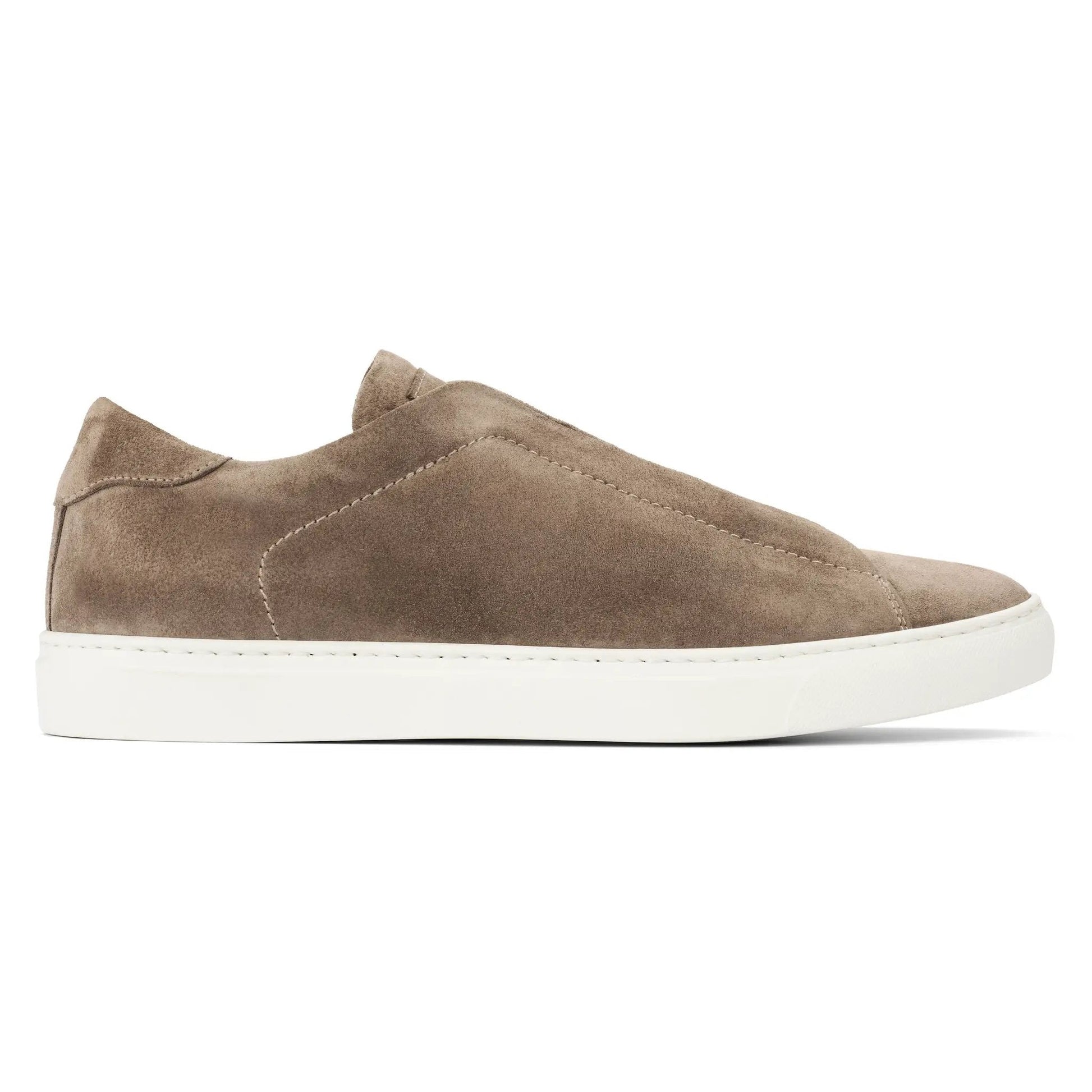 Stone Taupe Suede Slip-On Sneaker - To Boot New York