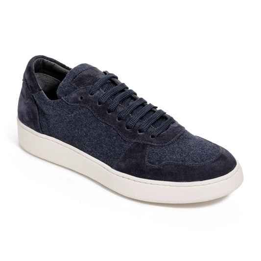 Whitworth Blue Cashwool Court Sneaker - To Boot New York