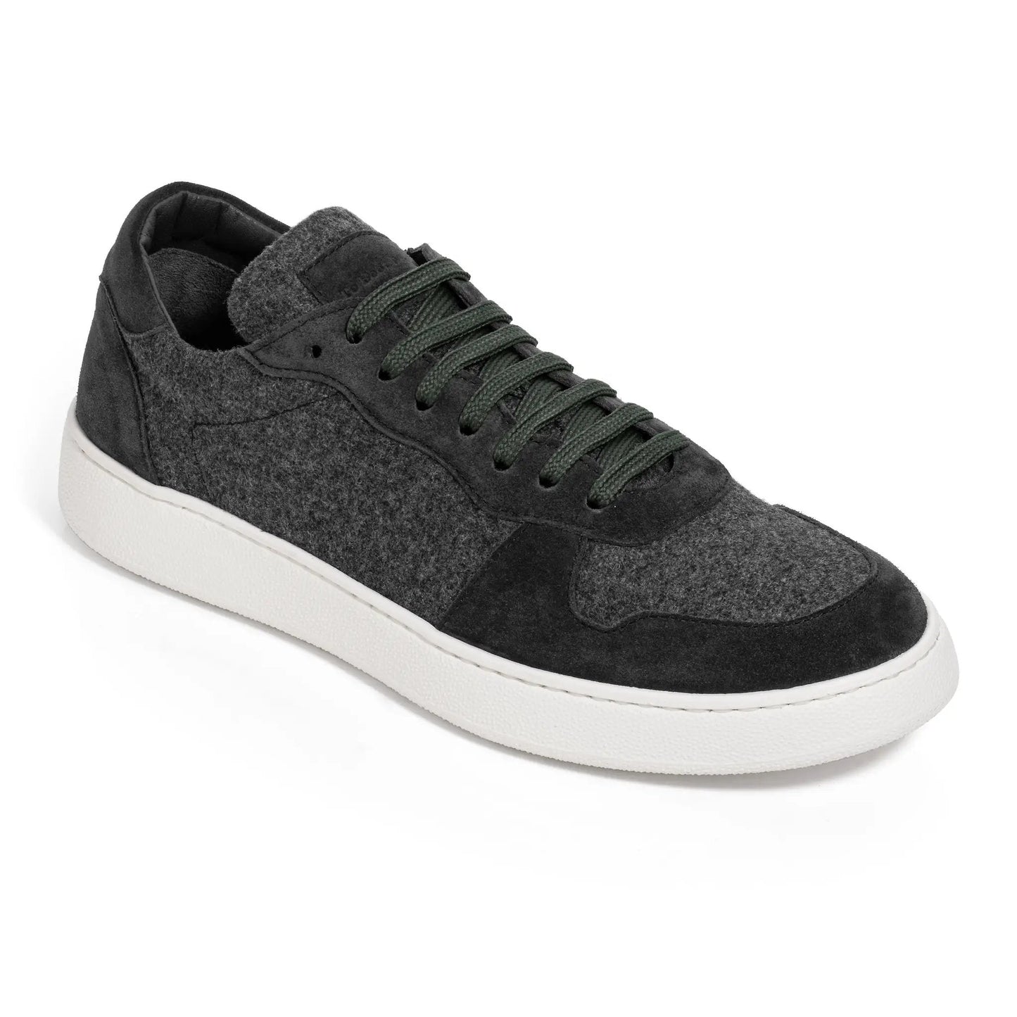 Whitworth Charcoal/Black Cashwool Court Sneaker - To Boot New York