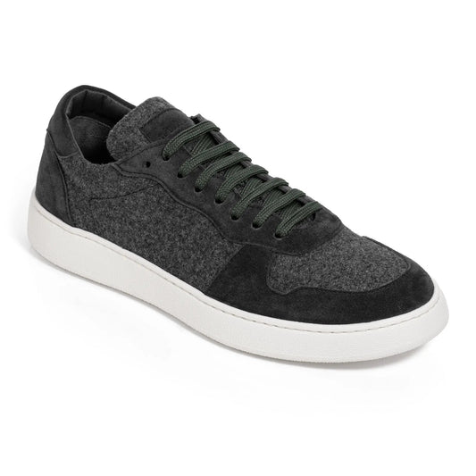 Whitworth Charcoal/Black Cashwool Court Sneaker - To Boot New York