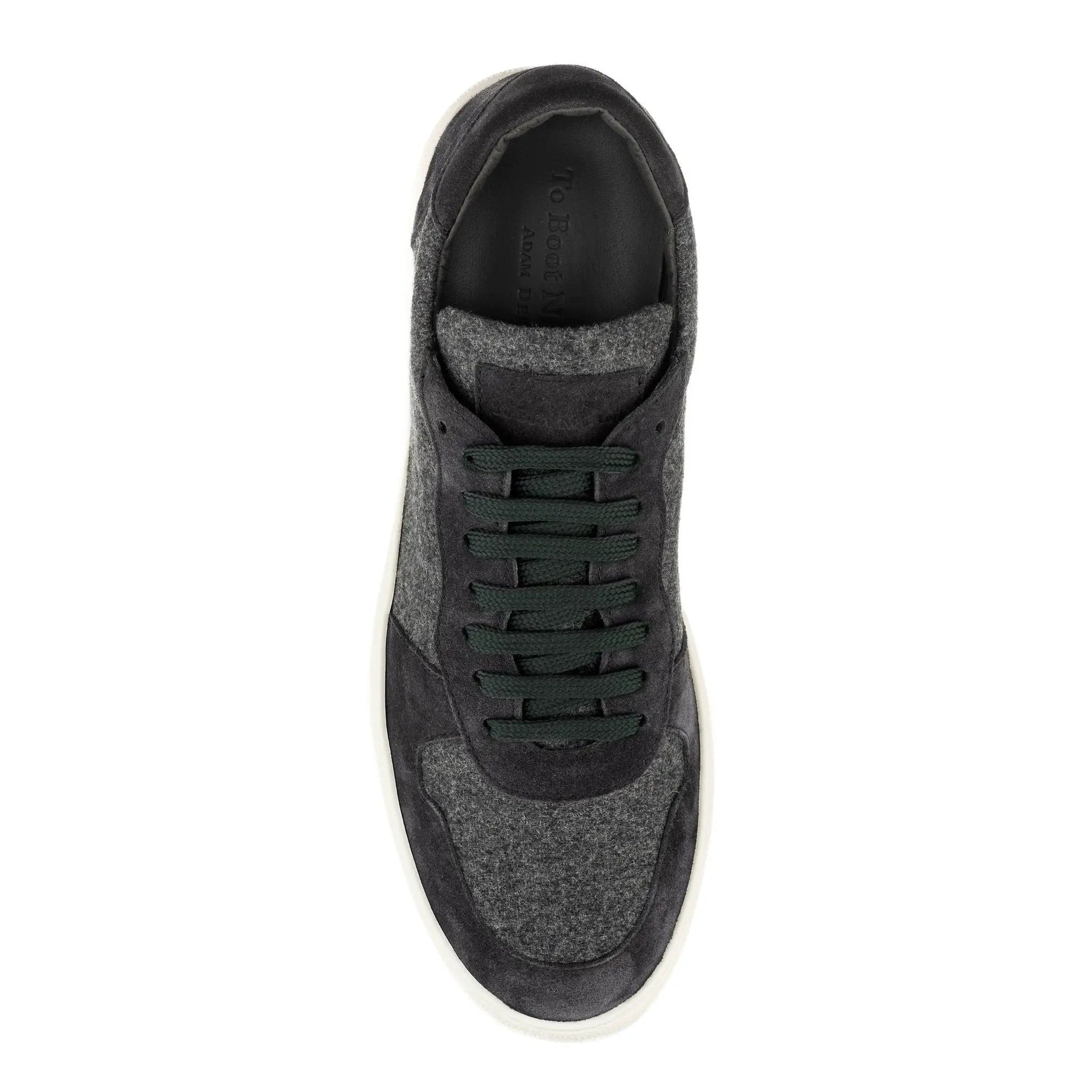 Whitworth Charcoal/Black Cashwool Court Sneaker - To Boot New York