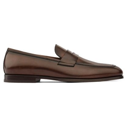 Ronny Burnished Brown Calf Slip-On Loafer - To Boot New York