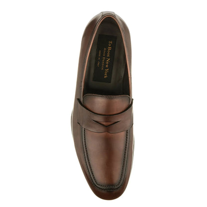 Ronny Burnished Brown Calf Slip-On Loafer - To Boot New York