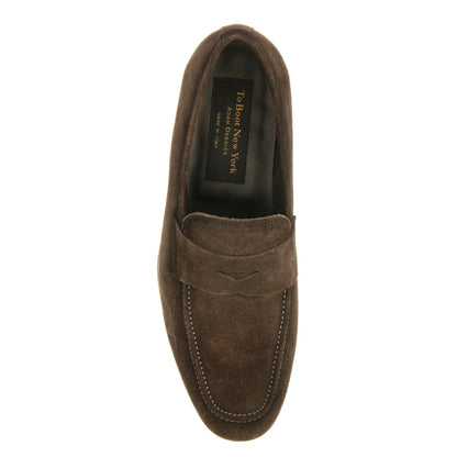 Ronny Dark Brown Suede Slip-On Loafer - To Boot New York