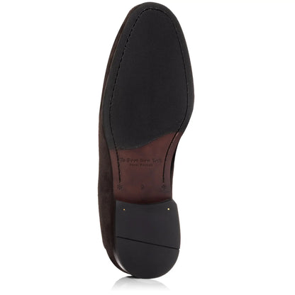 Ronny Dark Brown Suede Slip-On Loafer - To Boot New York