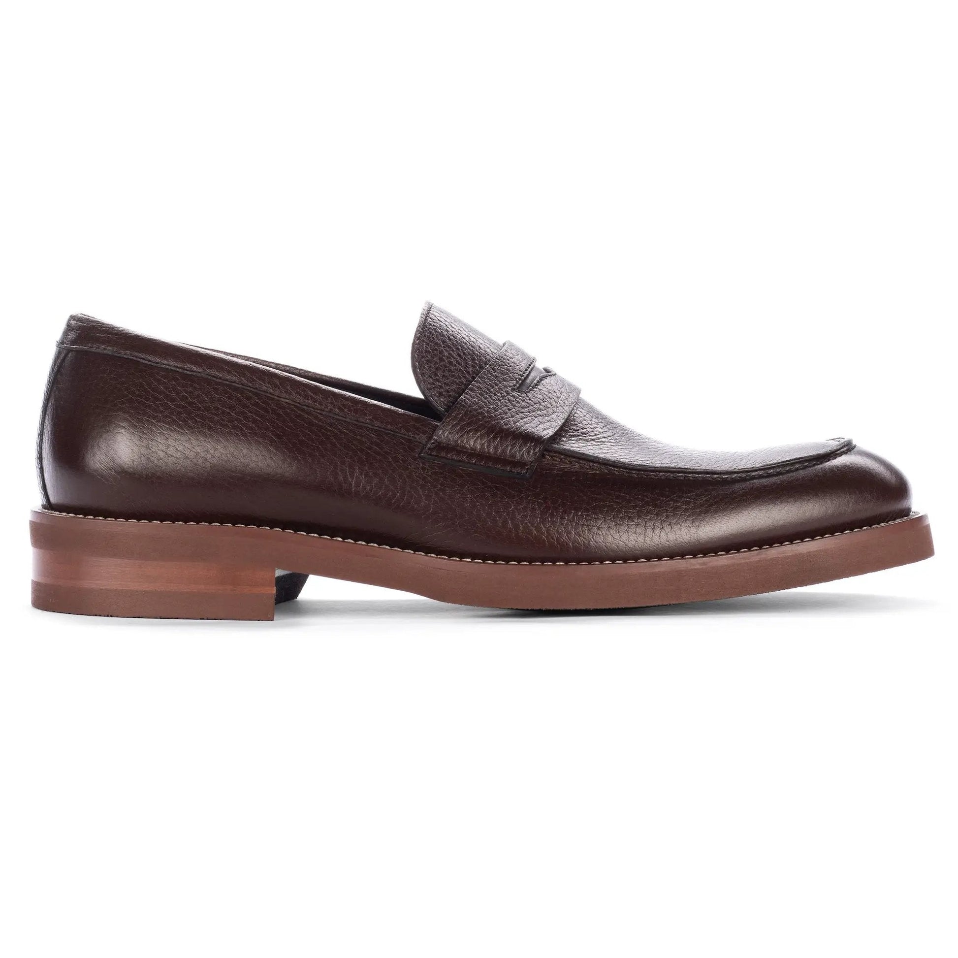Slade Dark Brown Deerskin Loafer - To Boot New York
