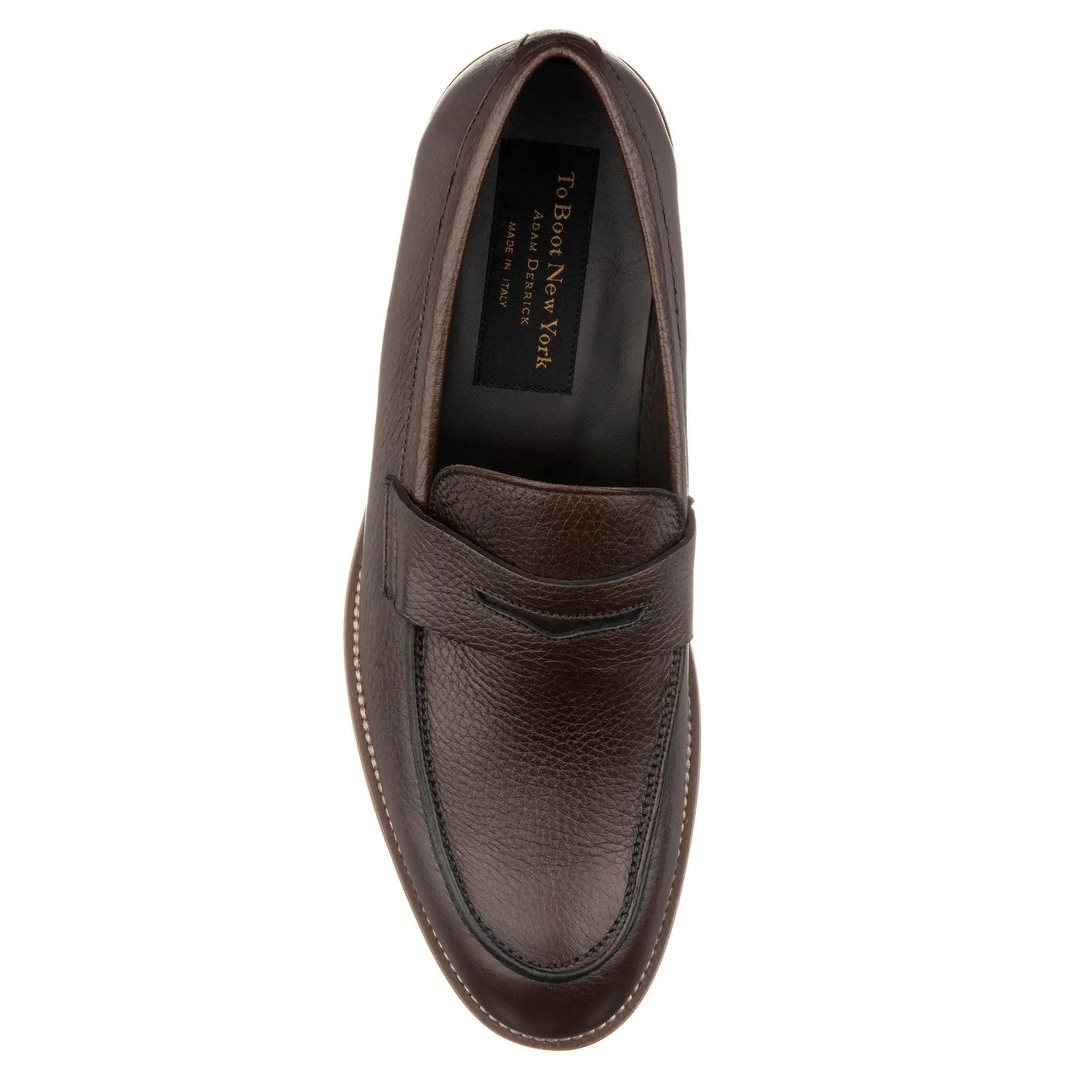 Slade Dark Brown Deerskin Loafer - To Boot New York