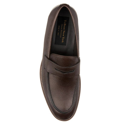 Slade Dark Brown Deerskin Loafer - To Boot New York