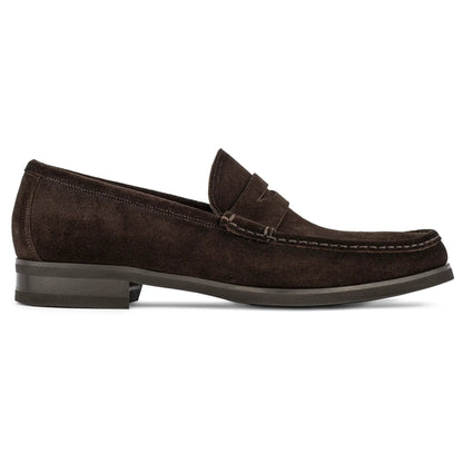 Smythe Dark Brown Suede Penny Loafer - To Boot New York