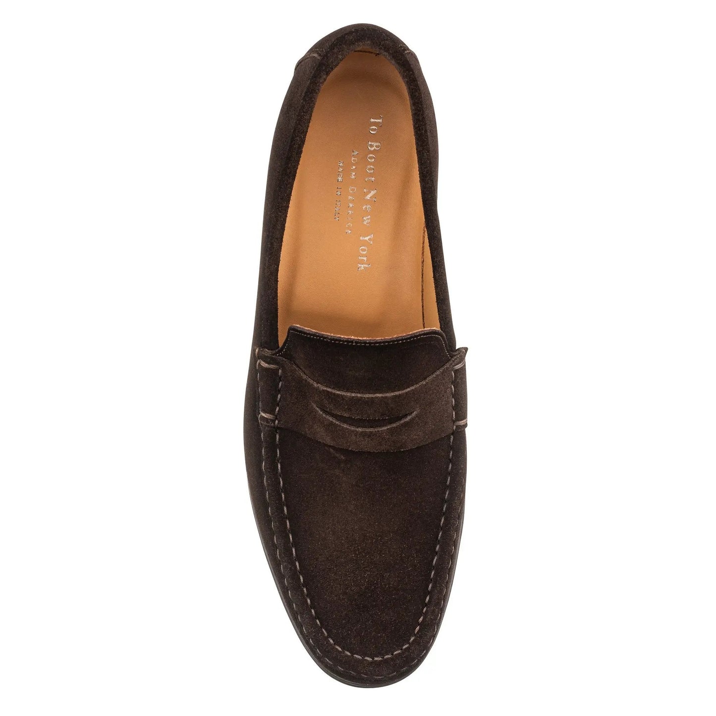 Smythe Dark Brown Suede Penny Loafer - To Boot New York