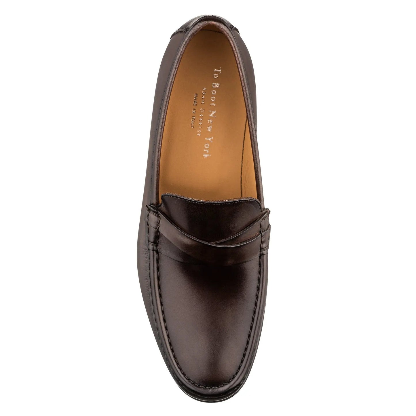 Spalding Dark Brown Calf Leather Penny Loafer - To Boot New York