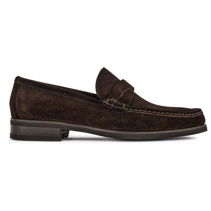 Spalding Dark Brown Suede Penny Loafer - To Boot New York