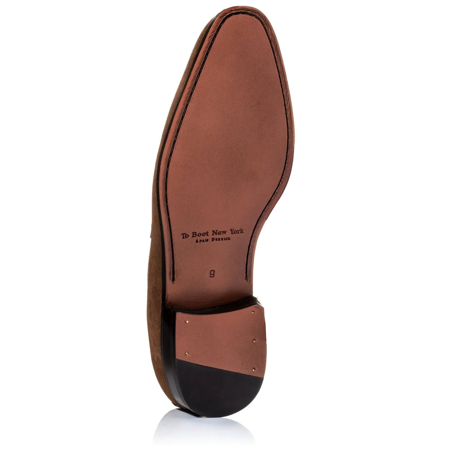 Tesoro Mid Brown Suede Slip-On Penny Loafer - To Boot New York