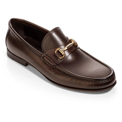 Watts Dark Brown Leather Bit Loafer - To Boot New York