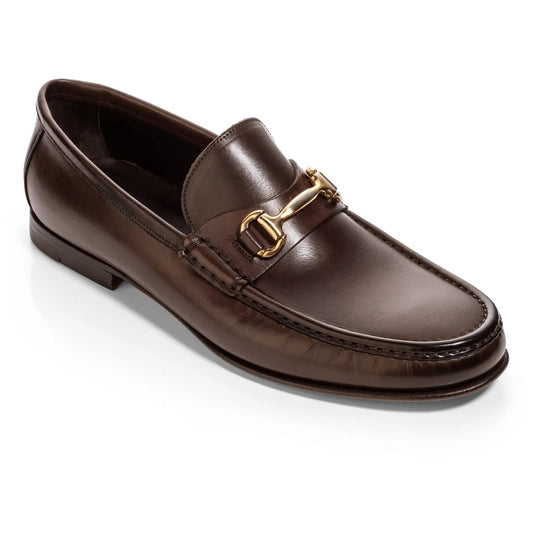 Watts Dark Brown Leather Bit Loafer - To Boot New York