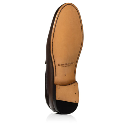 Watts Dark Brown Leather Bit Loafer - To Boot New York